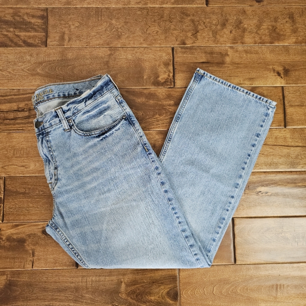 American Eagle Mens Size 34x34 Straight Leg Denim Jeans